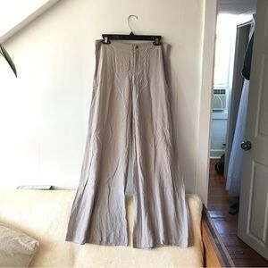 3.1 Phillip Lim Liquid Silk Wideleg Trousers in Gray Size 6